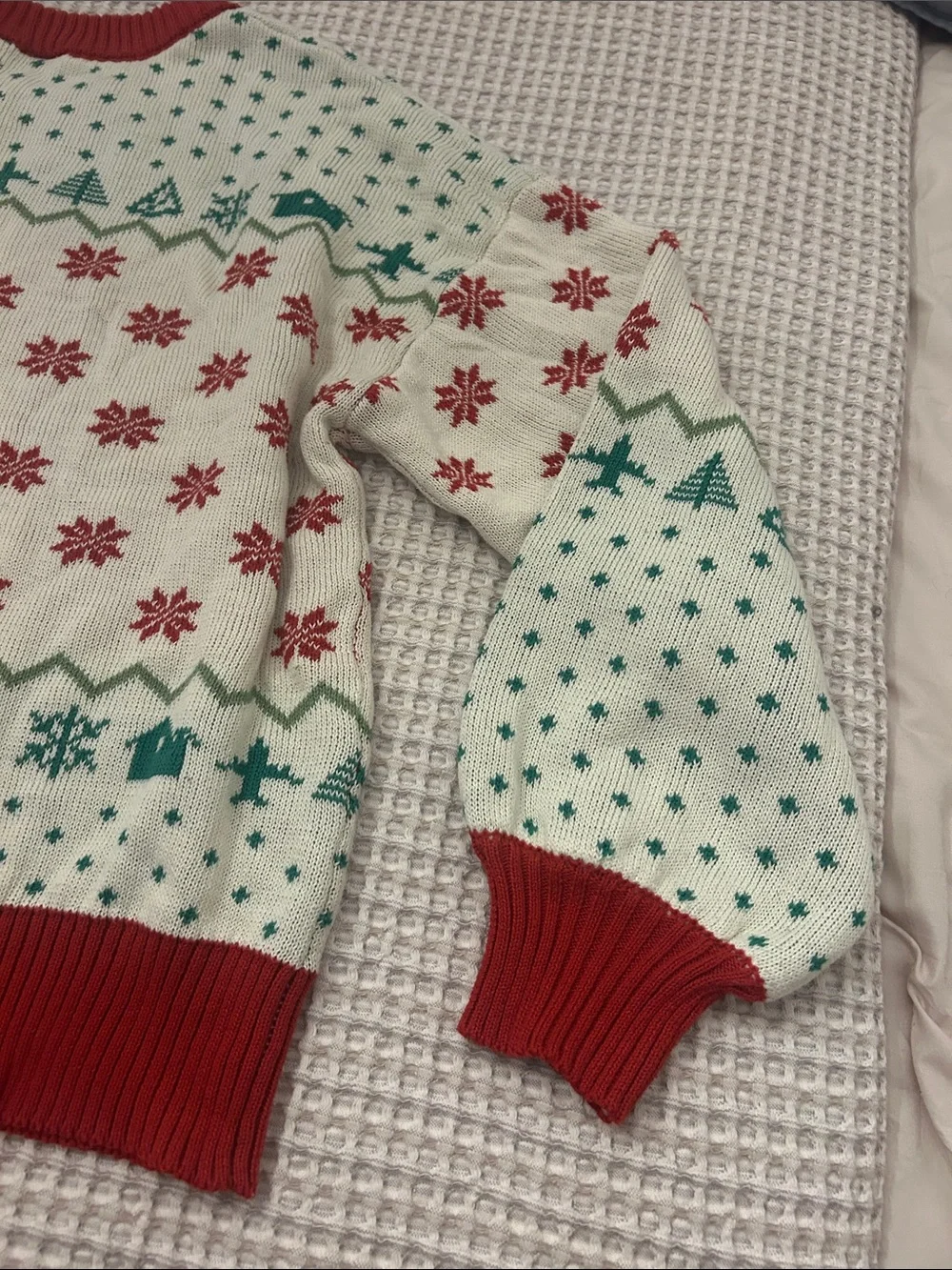 LG Red & Cream 'Merry Christmas A Filthy Animal' Holiday Sweater